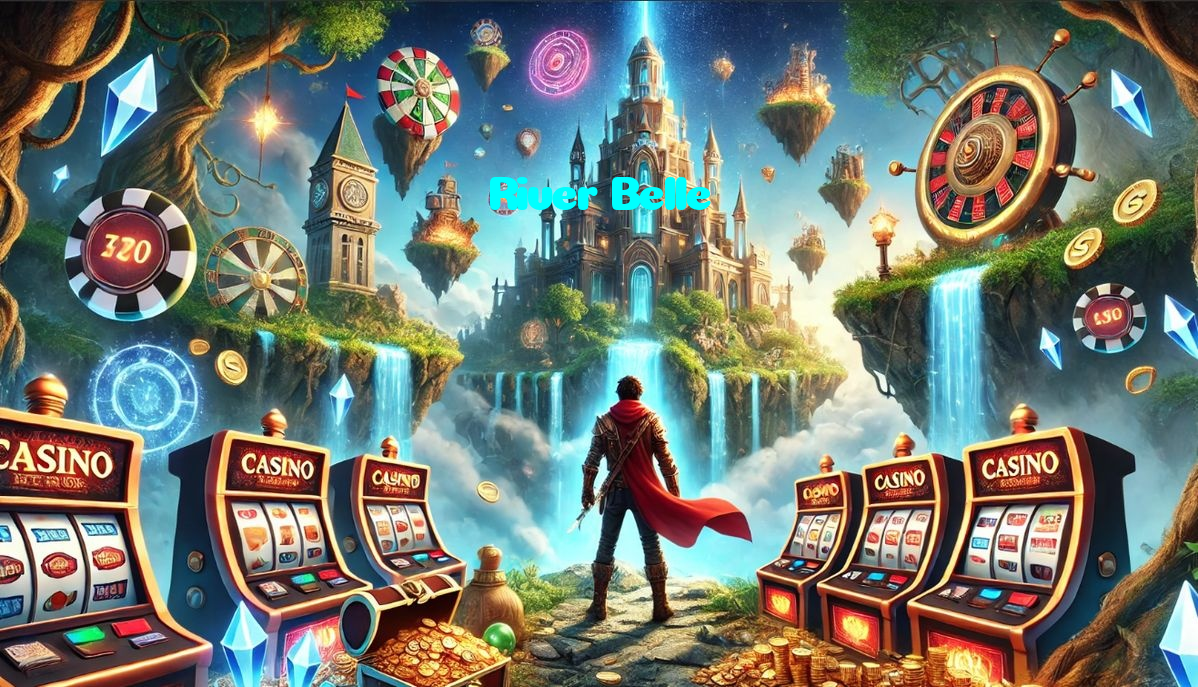 River Belle casino presented on mobile device in Pakistan with slots and live games