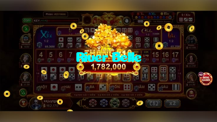 River Belle casino presented on mobile device in Pakistan with slots and live games